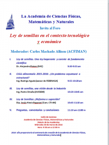 Invitación Foro Ley de Semillas
